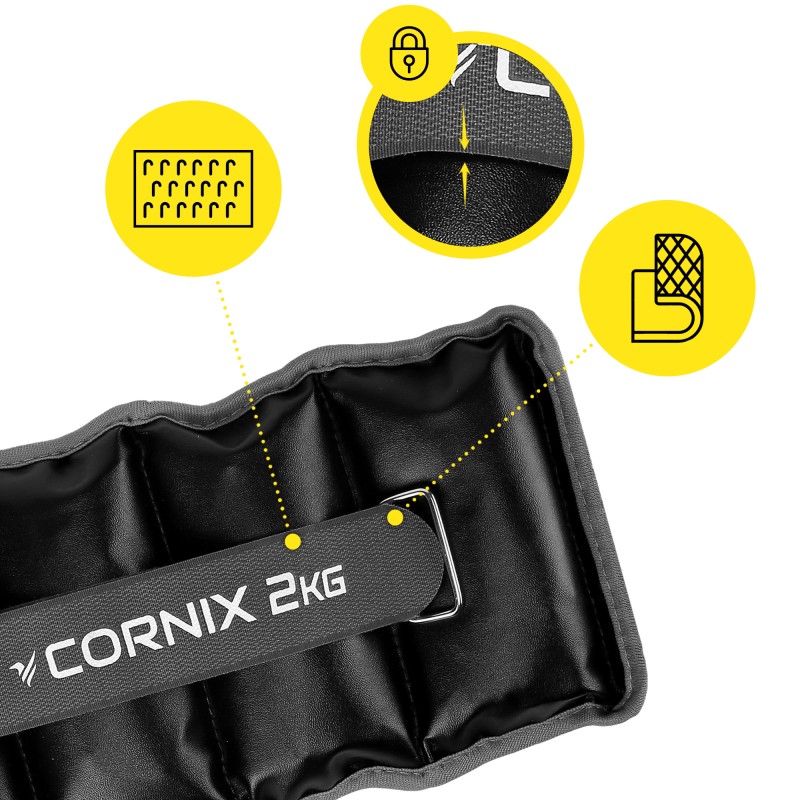 Обважнювачі-манжети для ніг та рук Cornix 2 x 2 кг XR-0400