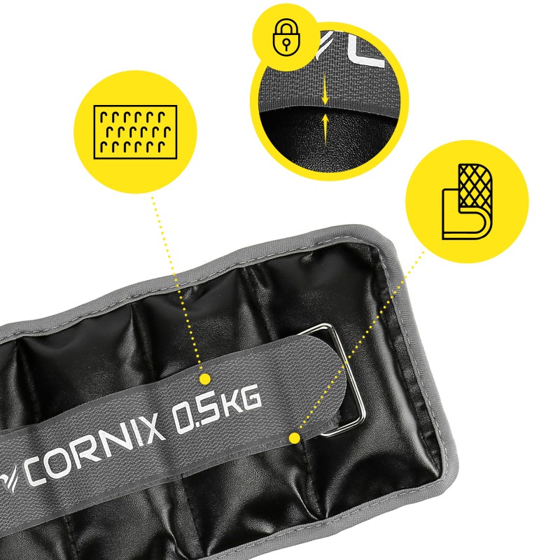 Обважнювачі-манжети для ніг та рук Cornix 2 x 0.5 кг XR-0394