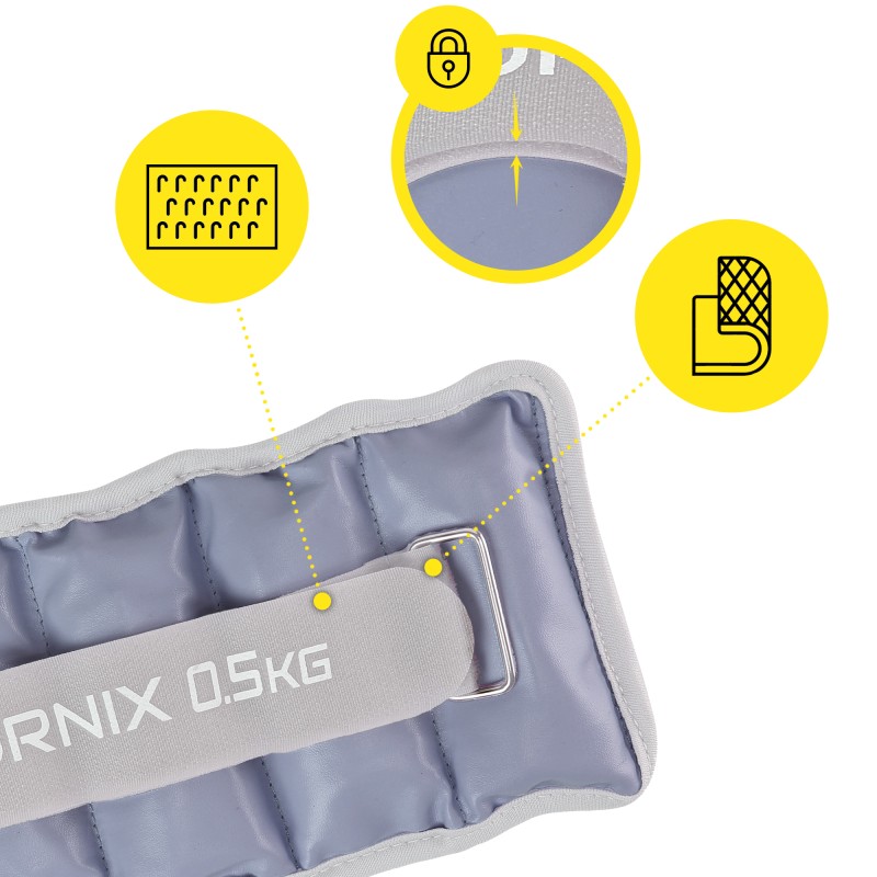 Обважнювачі-манжети для ніг та рук Cornix 2 x 0.5 кг XR-0395