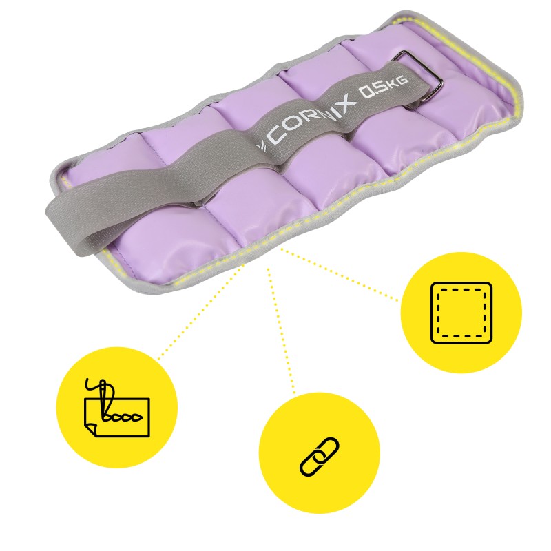Обважнювачі-манжети для ніг та рук Cornix 2 x 0.5 кг XR-0395