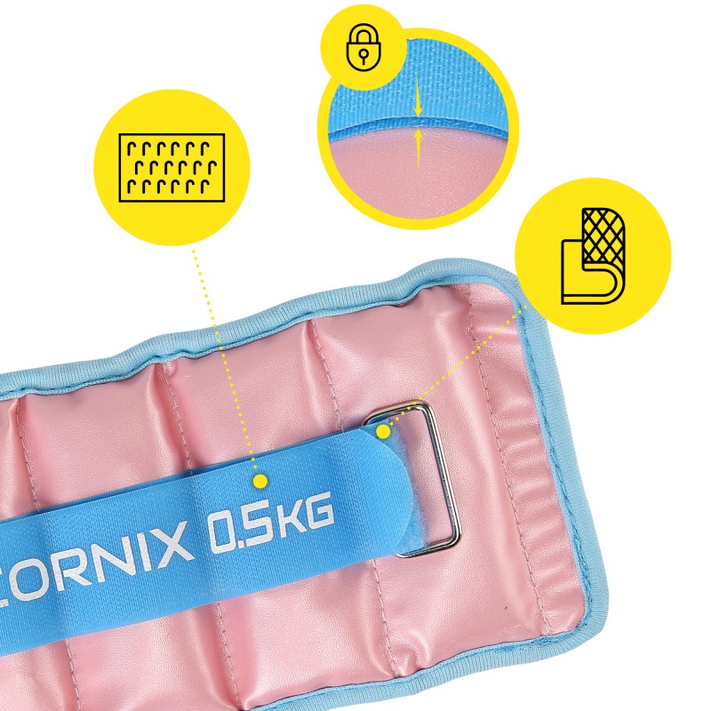 Обважнювачі-манжети для ніг та рук Cornix 2 x 0.5 кг XR-0396