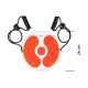 Диск здоров'я для талії Cornix Twisting Waist Disc з еспандерами XR-0452 White/Orange