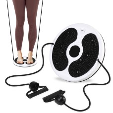 Диск здоров'я для талії Cornix Twisting Waist Disc з еспандерами XR-0451 White/Black