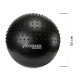 М'яч для фітнесу (фітбол) Cornix 55 см напівмасажний Anti-Burst XR-0458 Black