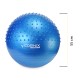 М'яч для фітнесу (фітбол) Cornix 55 см напівмасажний Anti-Burst XR-0459 Blue
