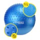 М'яч для фітнесу (фітбол) Cornix 55 см напівмасажний Anti-Burst XR-0459 Blue