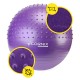 М'яч для фітнесу (фітбол) Cornix 65 см напівмасажний Anti-Burst XR-0476 Violet