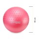 М'яч для фітнесу (фітбол) Cornix 65 см напівмасажний Anti-Burst XR-0477 Pink