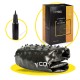 М'яч для фітнесу (фітбол) Cornix 65 см напівмасажний Anti-Burst XR-0474 Black