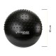 М'яч для фітнесу (фітбол) Cornix 65 см напівмасажний Anti-Burst XR-0474 Black