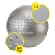 М'яч для фітнесу (фітбол) Cornix 65 см напівмасажний Anti-Burst XR-0479 Silver