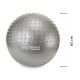 М'яч для фітнесу (фітбол) Cornix 65 см напівмасажний Anti-Burst XR-0479 Silver