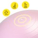 М'яч для фітнесу (фітбол) Cornix 65 см напівмасажний Anti-Burst XR-0481 Light Pink