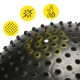 М'яч для фітнесу (фітбол) Cornix 65 см масажний Anti-Burst XR-0482 Black