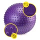 М'яч для фітнесу (фітбол) Cornix 65 см масажний Anti-Burst XR-0484 Violet