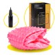 М'яч для фітнесу (фітбол) Cornix 55 см масажний Anti-Burst XR-0469 Pink