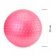М'яч для фітнесу (фітбол) Cornix 55 см масажний Anti-Burst XR-0469 Pink