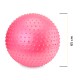 М'яч для фітнесу (фітбол) Cornix 65 см масажний Anti-Burst XR-0485 Pink