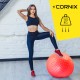 М'яч для фітнесу (фітбол) Cornix 65 см масажний Anti-Burst XR-0486 Red