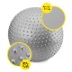 М'яч для фітнесу (фітбол) Cornix 55 см масажний Anti-Burst XR-0471 Silver