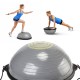 Балансувальна платформа (півсфера) Cornix Bosu Ball 58 см з еспандерами XR-0455 Grey