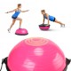 Балансувальна платформа (півсфера) Cornix Bosu Ball 58 см з еспандерами XR-0456 Pink