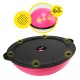 Балансувальна платформа (півсфера) Cornix Bosu Ball 58 см з еспандерами XR-0456 Pink
