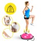 Балансувальна платформа (півсфера) Cornix Bosu Ball 58 см з еспандерами XR-0456 Pink
