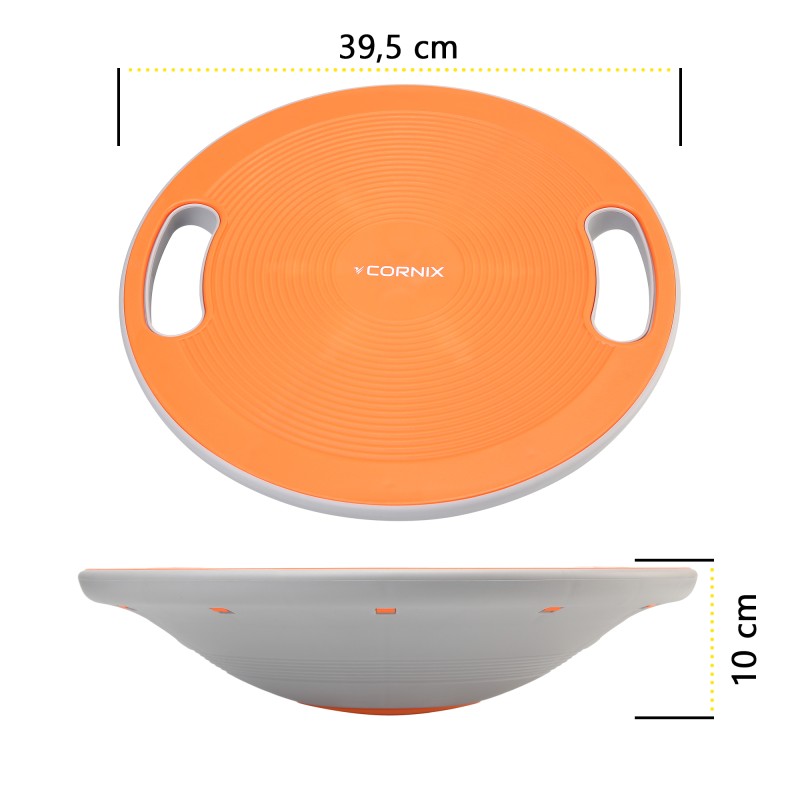 Балансувальна платформа Cornix кругла, пластикова XR-0444 Orange/Grey