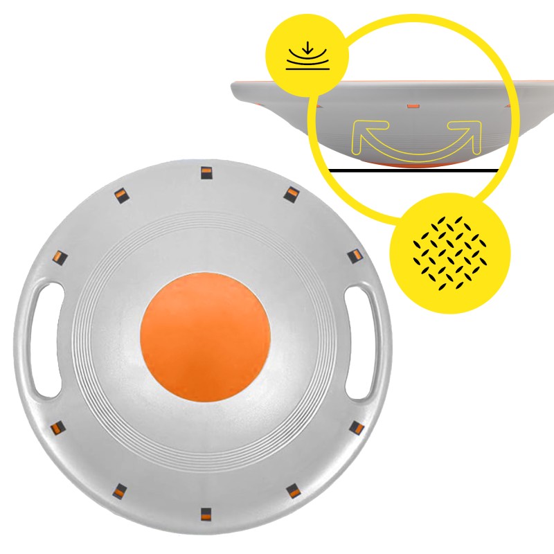 Балансувальна платформа Cornix кругла, пластикова XR-0444 Orange/Grey