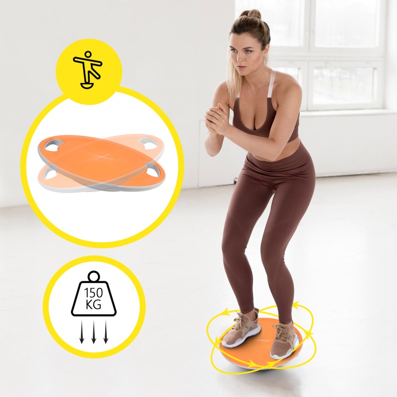 Балансувальна платформа Cornix кругла, пластикова XR-0444 Orange/Grey