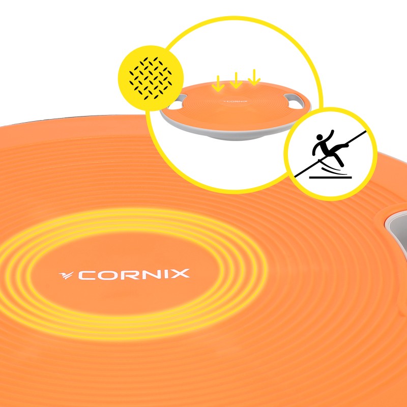 Балансувальна платформа Cornix кругла, пластикова XR-0444 Orange/Grey