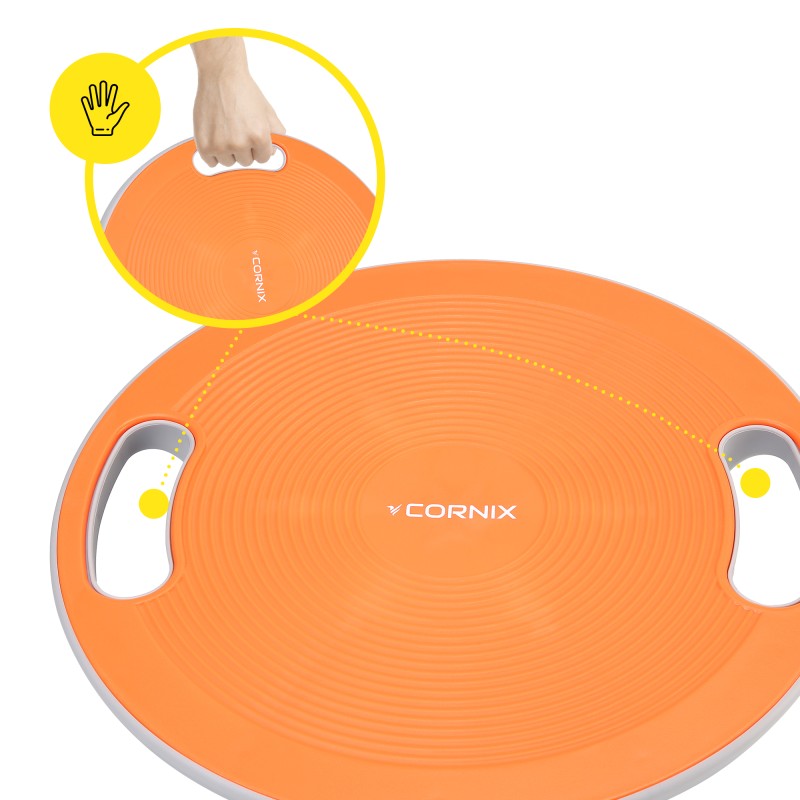 Балансувальна платформа Cornix кругла, пластикова XR-0444 Orange/Grey