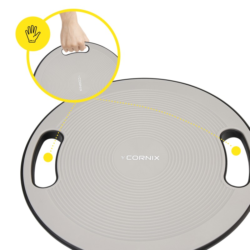 Балансувальна платформа Cornix кругла, пластикова XR-0443 Grey/Black