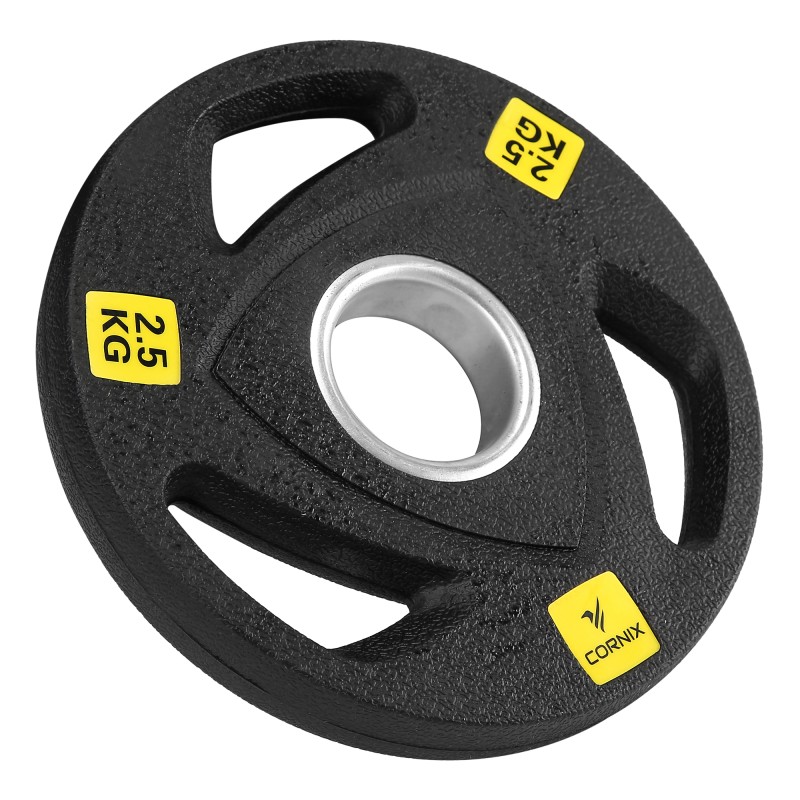 Диск олімпійський Cornix 1 x 2.5 кг 51 мм металевий, прогумований XR-0424 Black