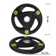 Диск олімпійський Cornix 1 x 10 кг 51 мм металевий, прогумований XR-0426 Black
