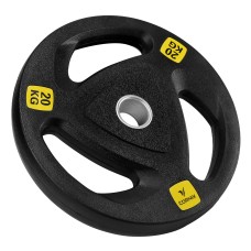 Диск олімпійський Cornix 1 x 20 кг 51 мм металевий, прогумований XR-0428 Black