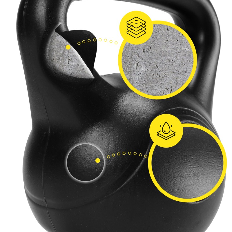 Гиря вінілова Cornix 16 кг XR-0432 Black