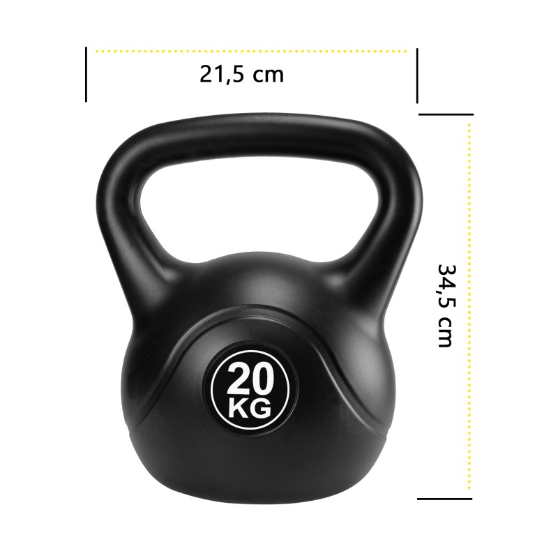 Гиря вінілова Cornix 20 кг XR-0433 Black