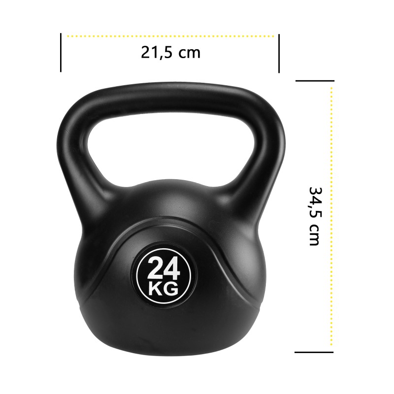 Гиря вінілова Cornix 24 кг XR-0434 Black