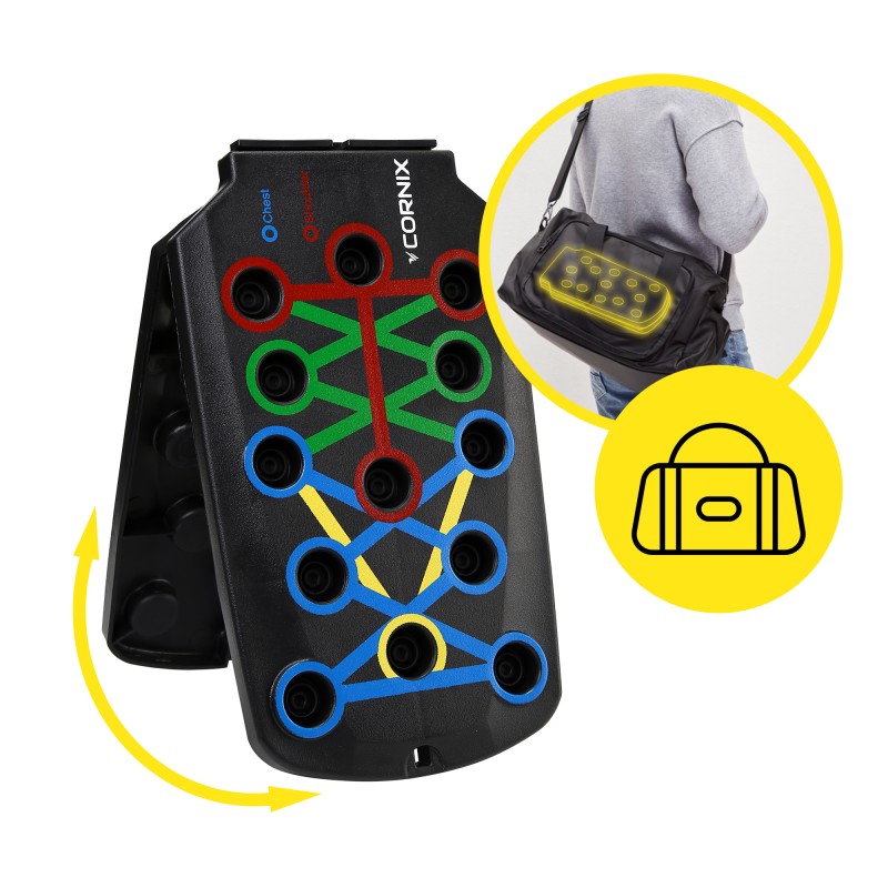 Упори (дошка) для віджимань Cornix Push-Up Board складна, зі змінним хватом XR-0453
