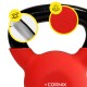 Гиря металева Cornix 8 кг з вініловим покриттям XR-0436 Red/Black