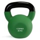 Гиря металева Cornix 20 кг з вініловим покриттям XR-0439 Green/Black