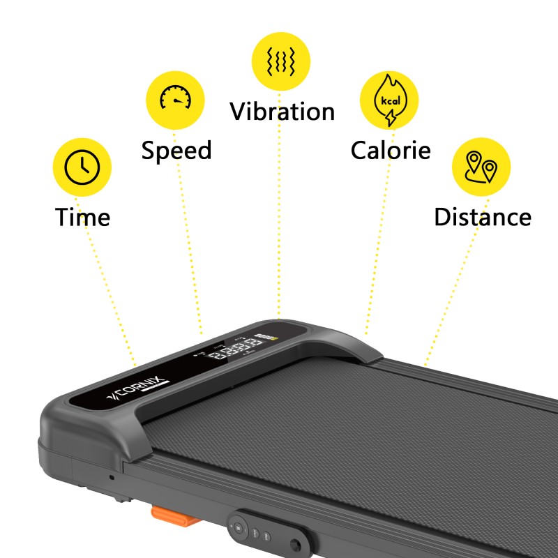 Бігова доріжка для ходьби Cornix Lexi Walking Pad з функцією вібрації Black