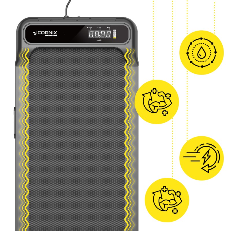 Бігова доріжка для ходьби Cornix Lexi Walking Pad з функцією вібрації Black