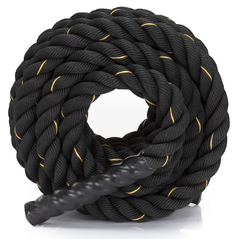 Канат тренувальний Actiget Battle Rope 9 м для кросфіту ACT0015 Black