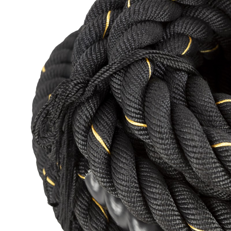 Канат тренувальний Actiget Battle Rope 9 м для кросфіту ACT0015 Black