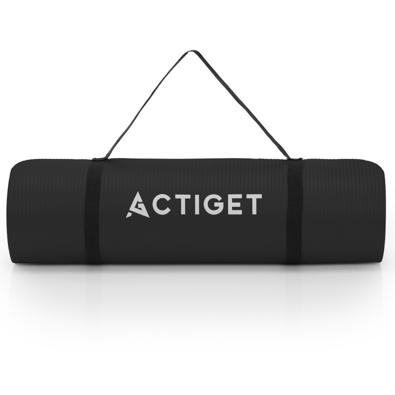 Килимок спортивний Actiget NBR 183 x 61 x 1.5 cм для йоги та фітнесу ACT0016 Black
