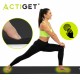 Килимок спортивний Actiget NBR 183 x 61 x 1 cм для йоги та фітнесу ACT0020 Black