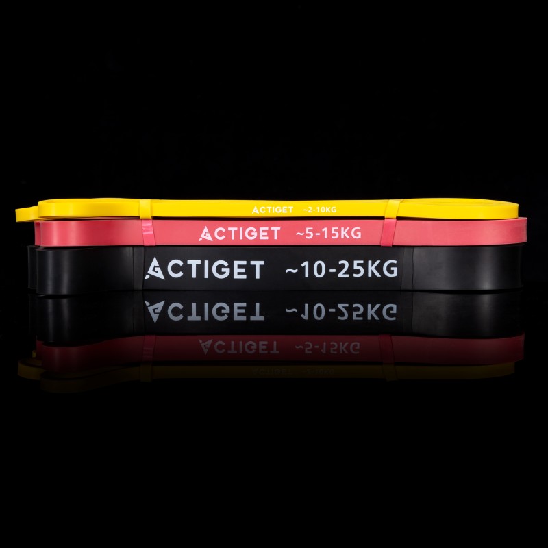 Еспандер-петля Actiget Power Band 2-25 кг (резина для фітнесу та спорту) набір 3 шт ACT0047